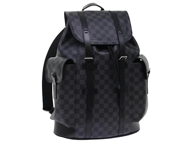 LOUIS VUITTON Damier Graphite Christopher PM Backpack N40005 LV Auth 49422a  ref.1021060