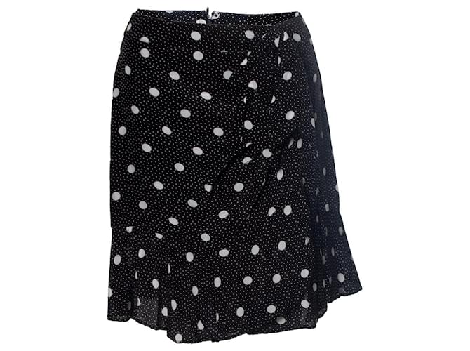 THE KOOPLES, polka dot skirt with bow Black  ref.1021088