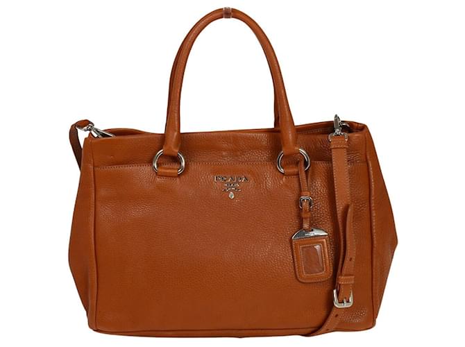 Prada Vitello Brown Leather  ref.1021217