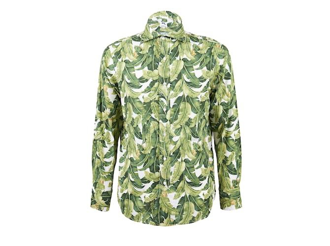 Autre Marque Camisa con estampado de hojas Doppiaa Multicolor  ref.1021305
