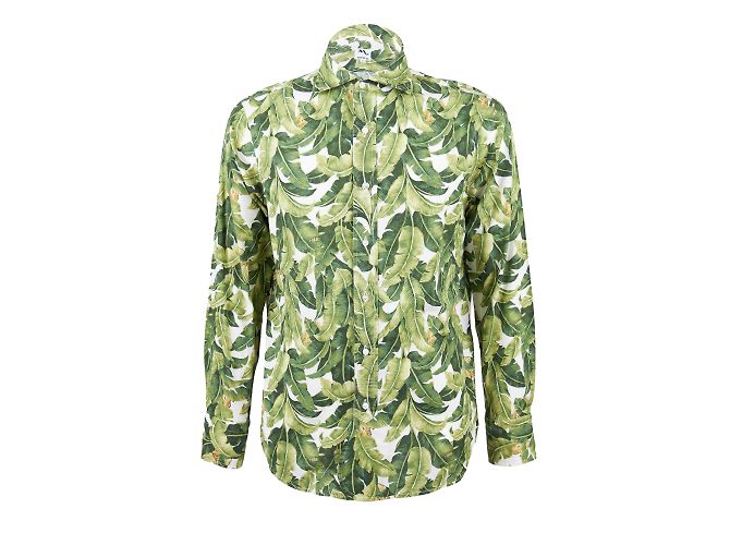 Autre Marque Doppiaa Hemd mit Blatt-Print Mehrfarben