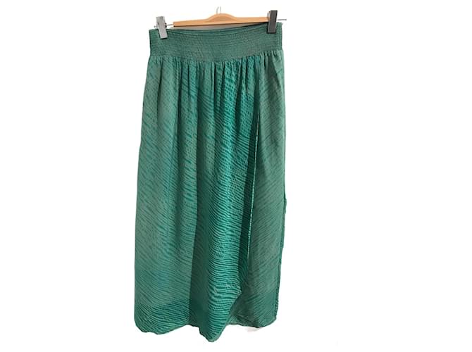 Autre Marque NON SIGNE / UNSIGNED  Skirts T.International M Synthetic Green  ref.1021322