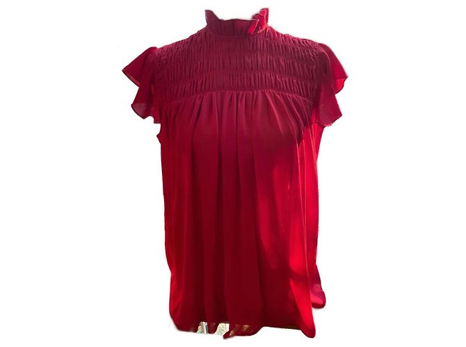 Top Rosso Trasparente Zara