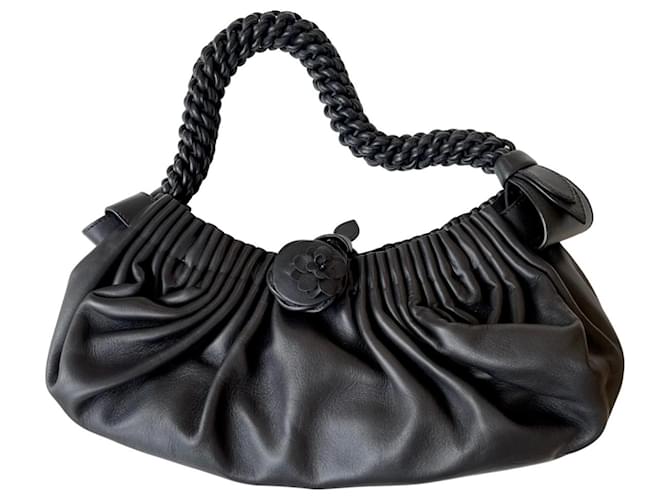 Bottega Veneta Handbags Black Leather  ref.1021392