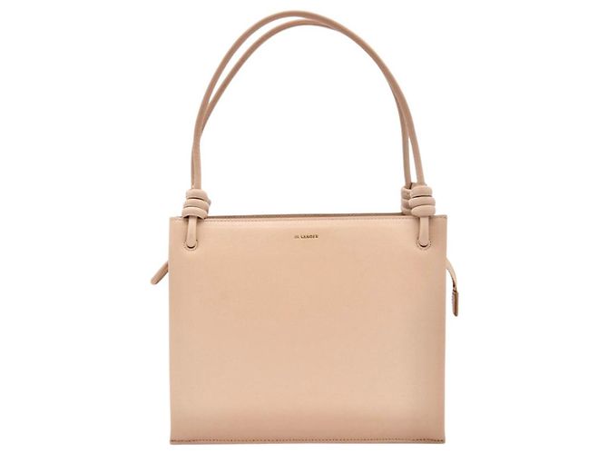 Bolsa de mão Jil Sander Giro em couro bege