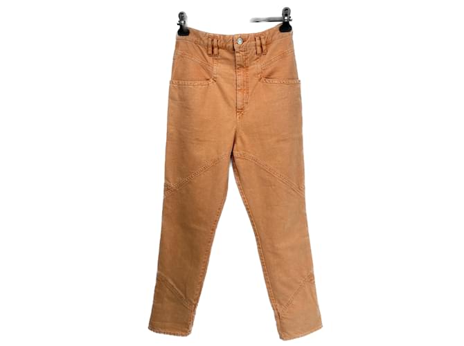 ISABEL MARANT Jeans T.fr 36 cotton Arancione Cotone  ref.1021543