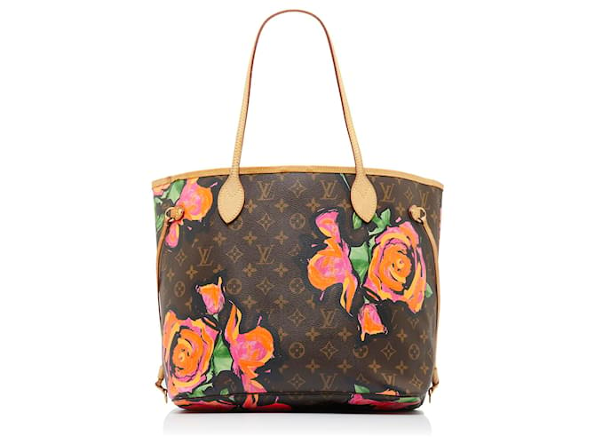 Authentic Louis Vuitton Monogram Rose Neverfull MM Tote Bag M48613