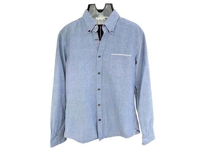 Hugo Boss chemises Coton Bleu  ref.1021798
