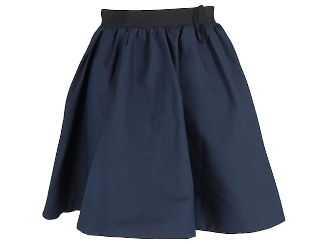 Acne Studios Voluminous Skirt in Navy Blue Polyester  ref.1021881