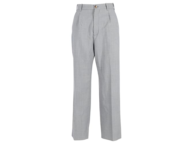 Gucci Tailored Trousers in Grey Laine Wool  ref.1021893