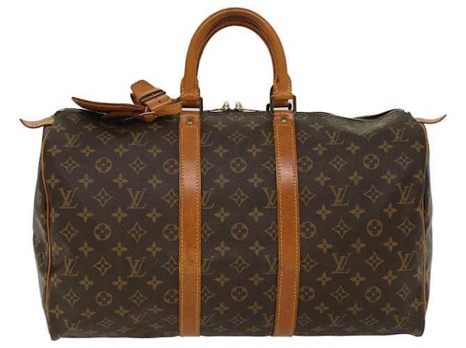 Louis Vuitton Keepall 45 Brown Cloth  ref.1021937