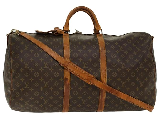 Louis Vuitton Monogram Keepall Bandouliere 60 Boston Bag M.41412 LV Auth 48732 Monogramm Leinwand  ref.1022371