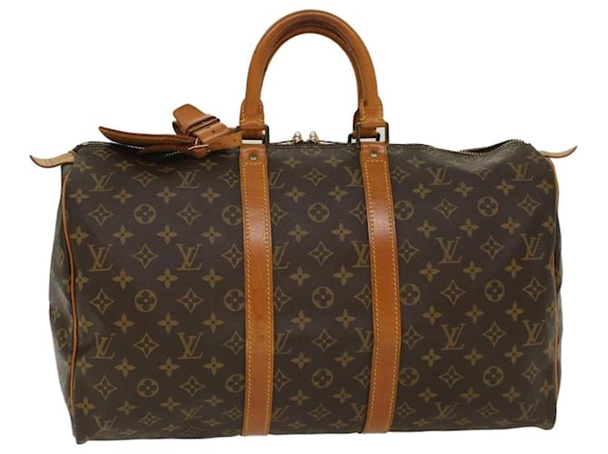 Louis Vuitton Monogram Keepall 45 Boston Bag M41428 LV Auth 49726 Cloth  ref.1022465