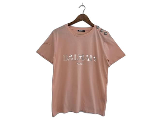 Balmain Oberteile Pink Baumwolle  ref.1022499