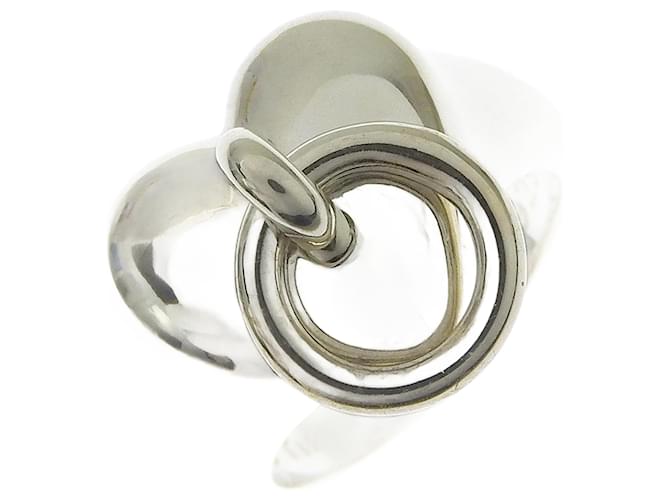 Tiffany & Co Heart lock Silvery Silver  ref.1022516