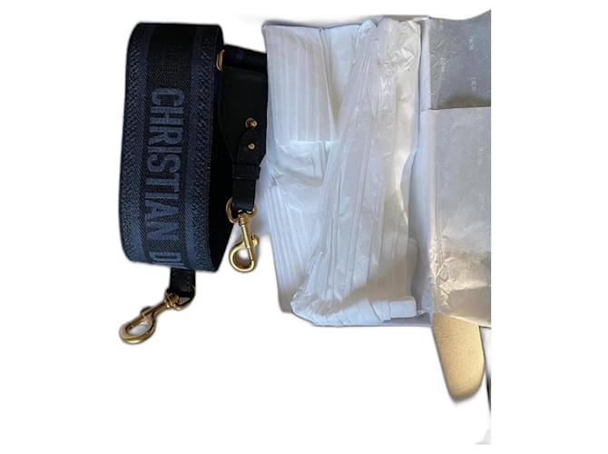 Dior shoulder strap Dark blue Cloth  ref.1022595
