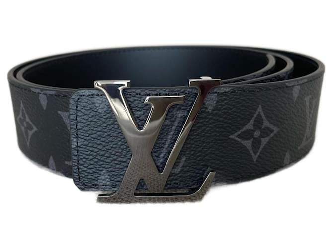Louis Vuitton LV Initiales 40mm Reversible Belt Black Monogram Canvas. Size 95 cm