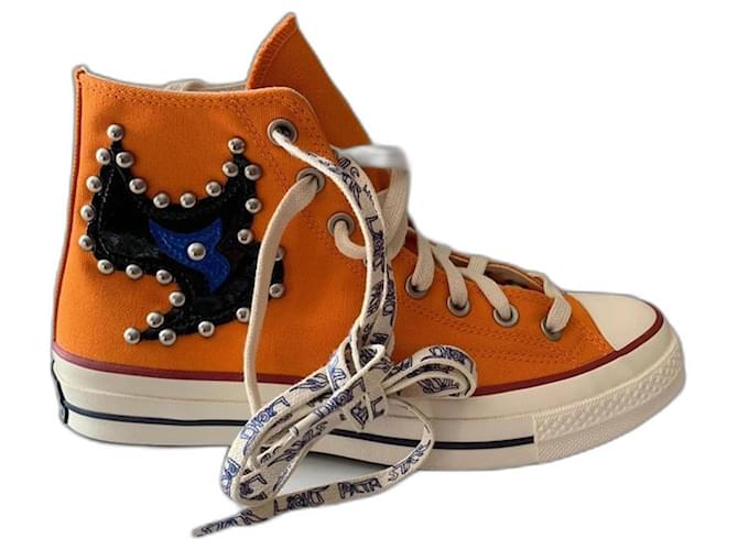 Converse Sneakers Orange Cloth  ref.1022628