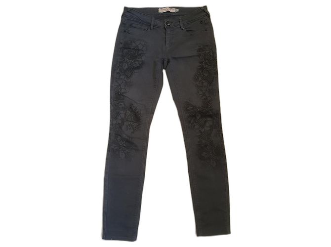 Calça Freeman Porter Cinza de Algodão