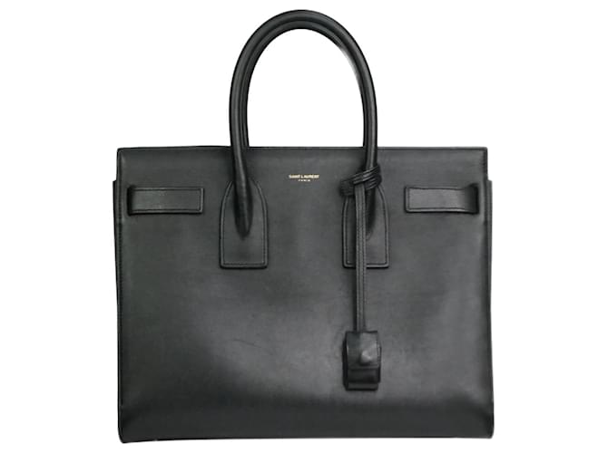 Saint Laurent Black small Sac De Jour two-way gold hardware shoulder bag Leather  ref.1022885