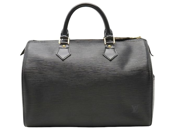 Louis Vuitton Speedy 30 Cuir épi noir Black Leather ref.393991 - Joli Closet