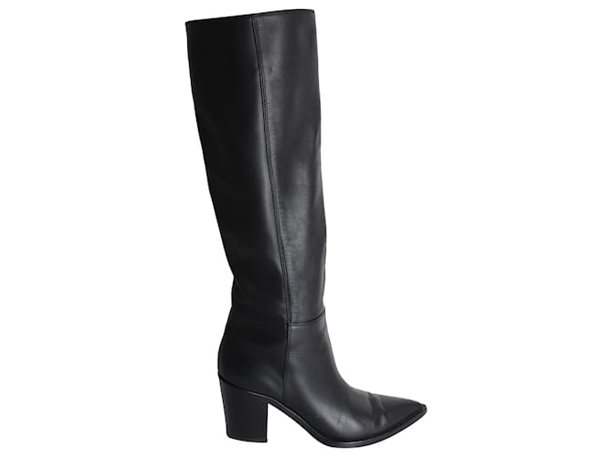 Gianvito Rossi Daenerys 70 Knee-high Boots In Black Leather  ref.1023074