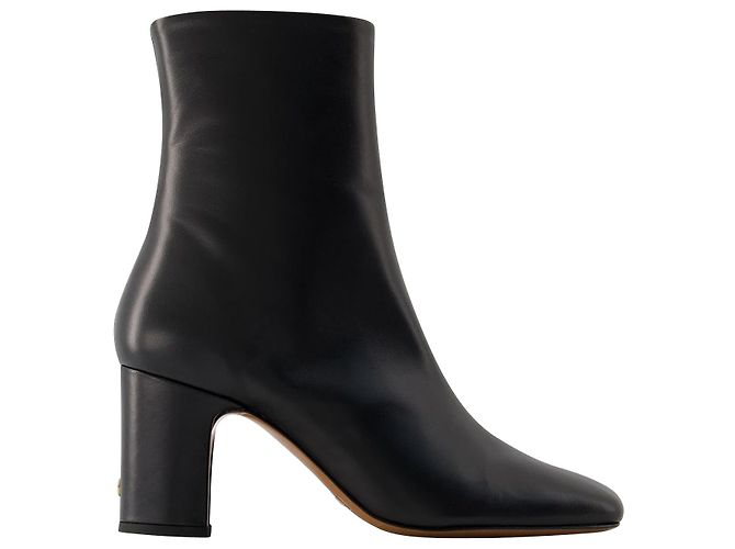 Botines Celeste - Rouje - Piel - Negro