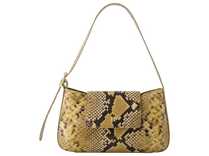 Baguette-Umhängetasche – Rouje – Leder – Naturel Python