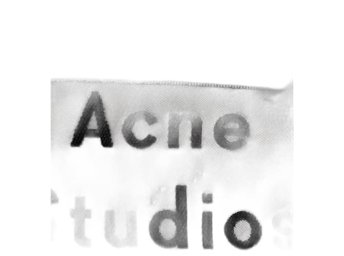 Acne Studios Robe Jessia à col V en lin noir  ref.1023347