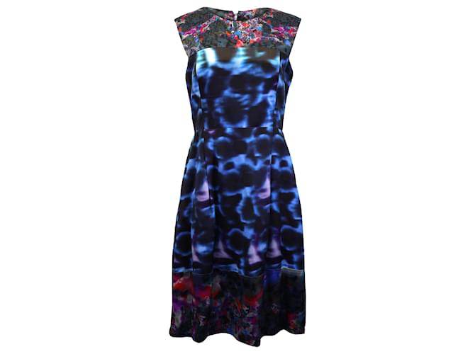 Erdem Sleeveless Mini Dress in Multicolor Silk Multiple colors  ref.1023349
