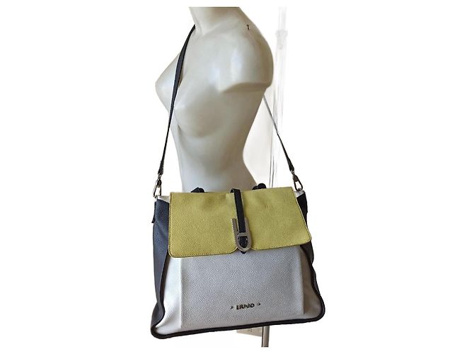 Liu.Jo Liu Jo borsa pelle multicolor Nero Bianco Giallo