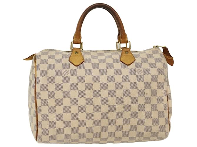 Louis Vuitton Damier Azur Speedy 30 Hand Bag N41533 LV Auth 49351  ref.1023685