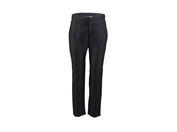 Gianfranco Ferré High-waisted Tailored Pants Black Silk  ref.1023733