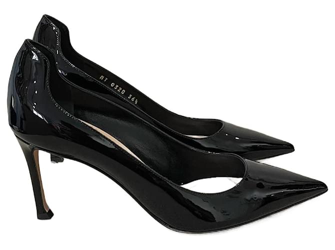 DIOR  Heels T.EU 36.5 Patent leather Black  ref.1023734