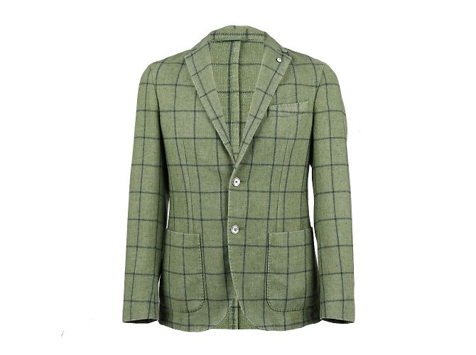 Autre Marque l.B.M. 1911 Giacca slim fit a quadri Multicolore