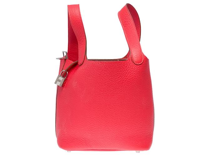 Hermès HERMES Picotin Bag in Pink Leather - 101351  ref.1024006