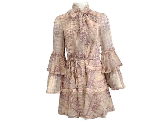 Lila Wisteria Gelsiny-Kleid von Alexis Polyester  ref.1024035