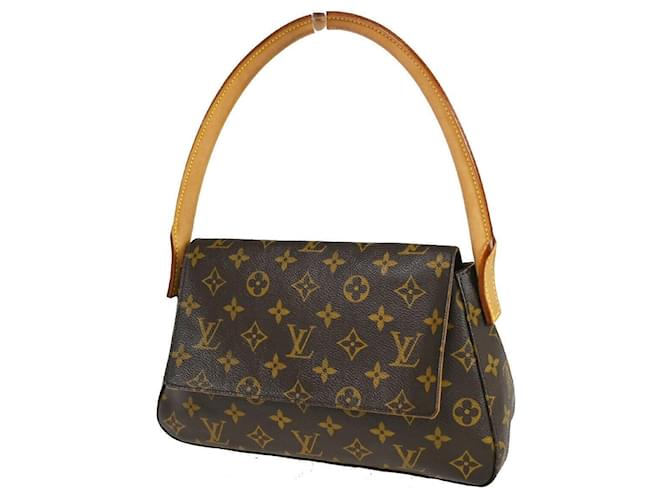 Louis Vuitton Mini looping Brown Cloth  ref.1024053