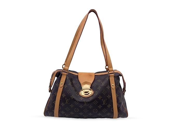 Auth Louis Vuitton Damier Azur Stresa PM Shoulder Bag N42220 Used