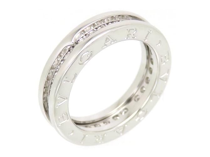 Bulgari 18k Or Diamant B.Z ro1 Bague 329345 M tal Argent ref