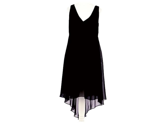 Sandro robe Black Silk  ref.1024432