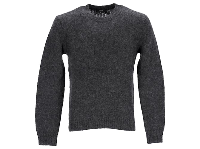 Joseph knitted Crewneck Sweater in Grey Wool  ref.1024478