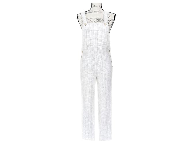 Rare Collectors CC Buttons Runway Tweed Jumpsuit