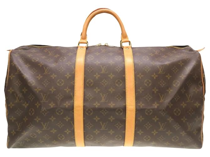 Louis Vuitton Keepall 55 Brown Cloth  ref.1024680