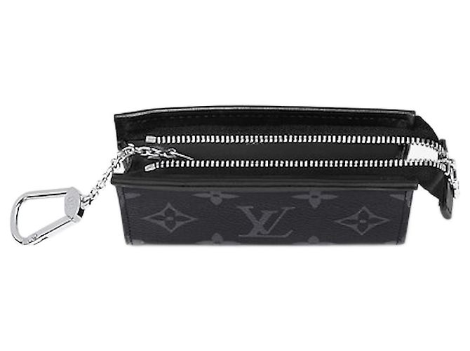 Louis Vuitton Key Pouch Voyage Monogram Eclipse Gris
