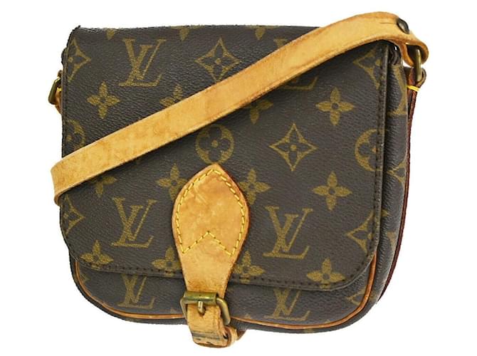Louis Vuitton Cartouchiere Brown Cloth  ref.1024710