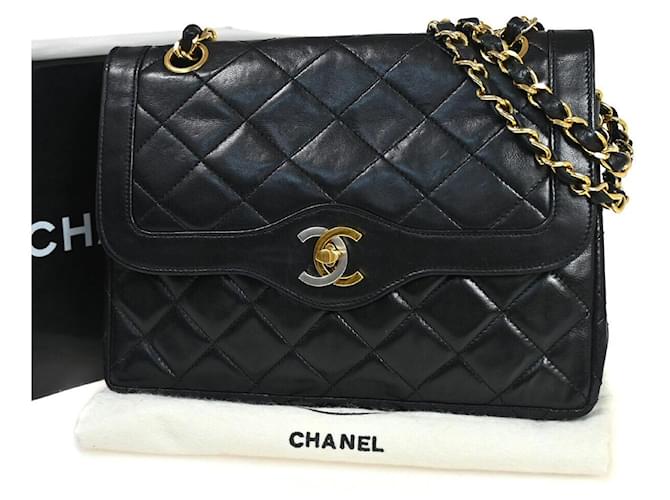 Classique Chanel Timeless Cuir Noir  ref.1024861