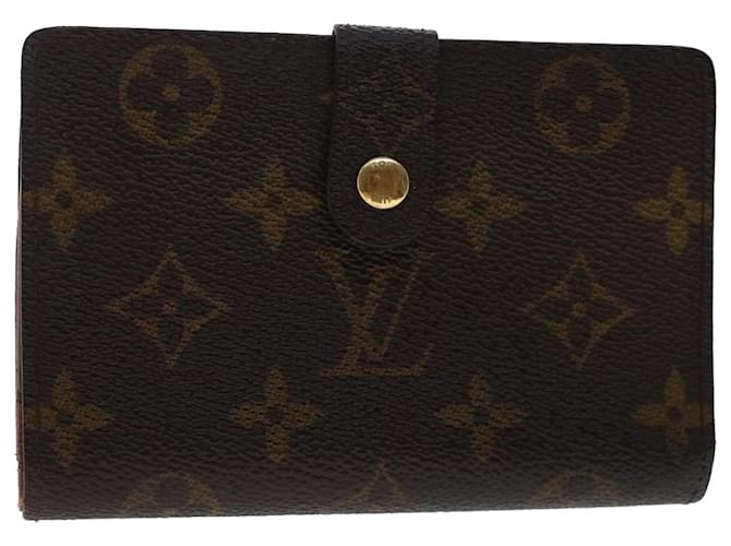 LOUIS VUITTON Monogram Porte Monnaie Billets Viennois Wallet M61663 CT d'authentification807 Toile Monogramme  ref.1024912