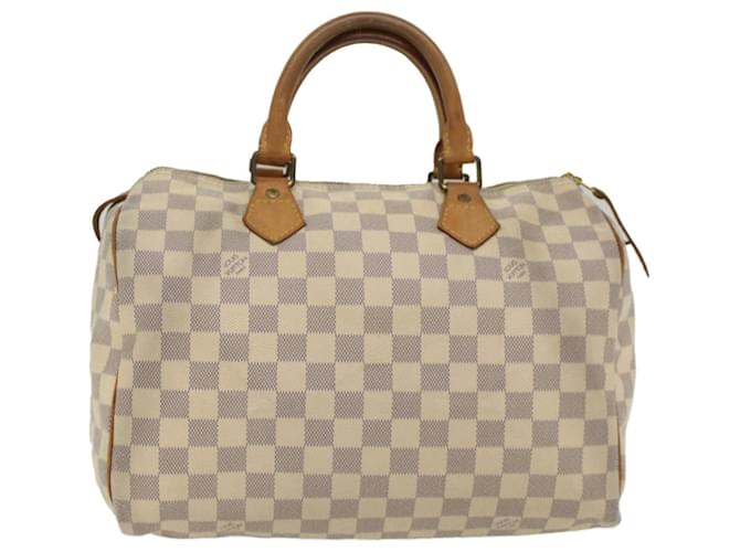 Louis Vuitton Damier Azur Speedy 30 Hand Bag N41533 LV Auth 49232  ref.1024951