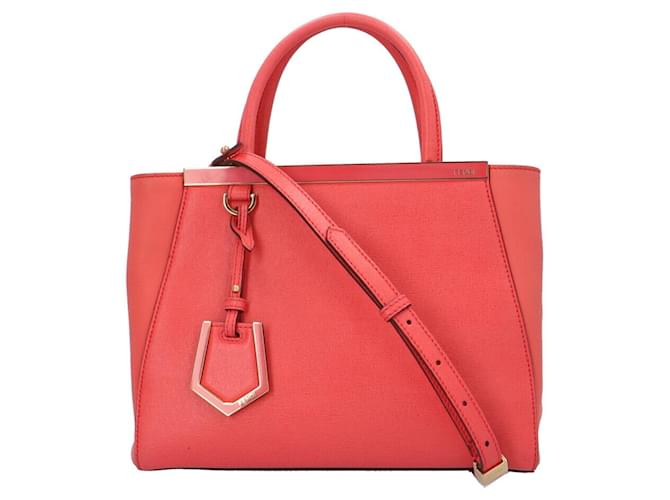 Fendi 2Jours Red Leather  ref.1025054